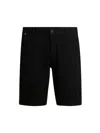 Hugo Boss Slim-fit Shorts In Stretch-cotton Twill In Black