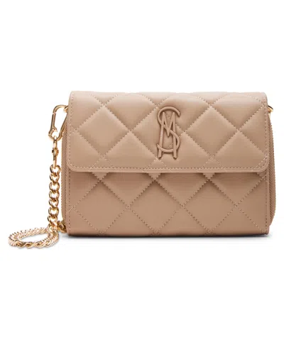 Steve Madden Women's Carina Quilted Crossbody Wallet In Nude