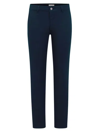 Dl1961 Ivan Slim Fit Twill Trousers In Black Onyx