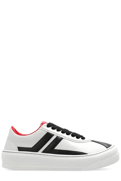 Lanvin Black & Off-white Future Edition Cash Sneakers In Off White / Black