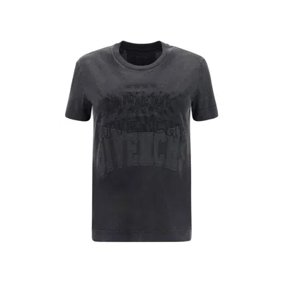 Givenchy Cotton Logo T-shirt In Black