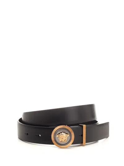 Versace Black Medusa Belt