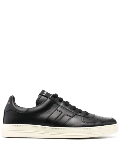 Tom Ford Sneakers Low Top In Black Cream