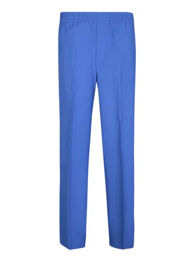 Gucci Gg Cross Blue Trousers