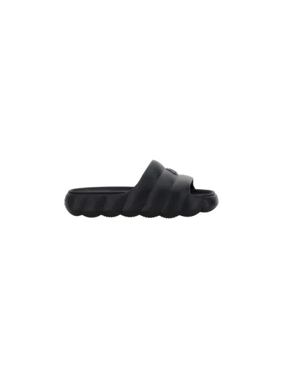 Moncler Lido Sandals In Nero