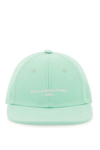 Stella Mccartney Baseball Cap With Embroidery In Spearmint (green)