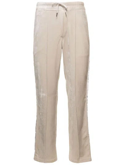 Tom Ford Bonded Vlour Trousers In White