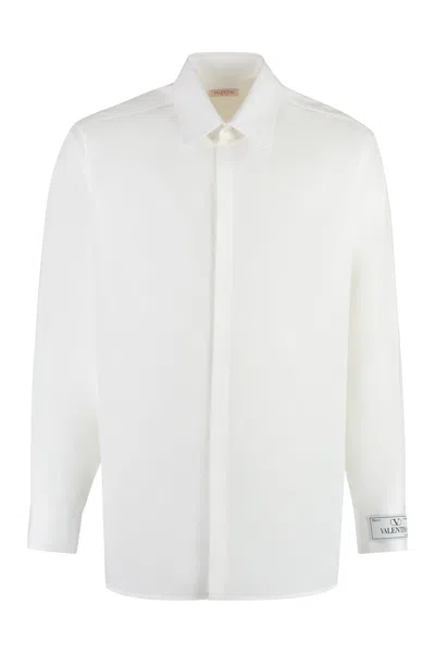 Valentino Cotton Shirt In White