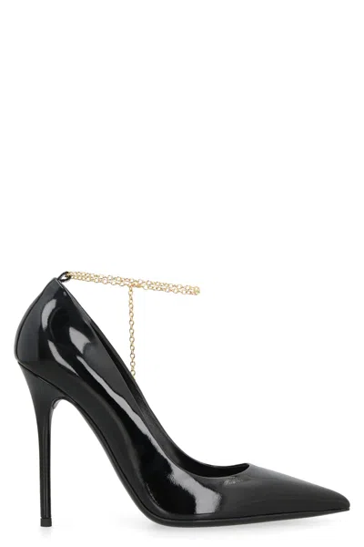 Tom Ford 120mm Patent Leather Pumps In Black