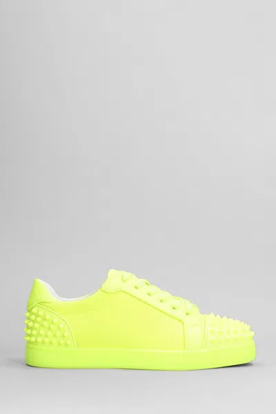 Christian Louboutin Seavaste 2 Orlato Sneakers In Yellow Leather