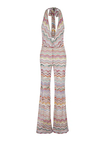 Missoni Long Jumpsuit In Multicolor