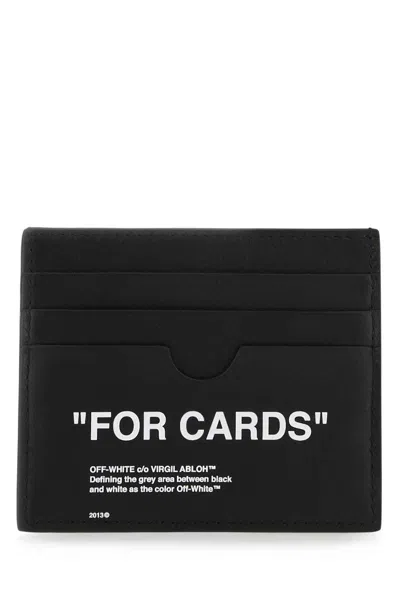 Off-white Off White Wallets In Black