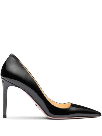 Prada Patent Leather Pumps In Black