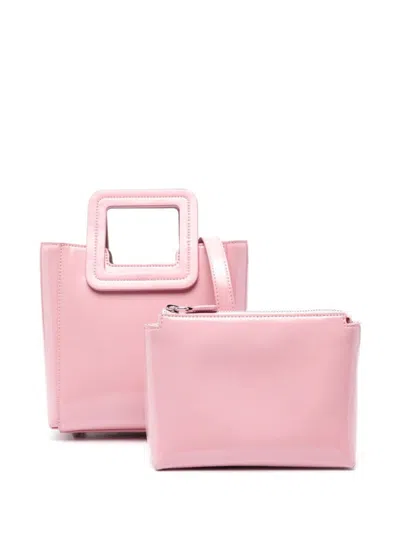 Staud Mini Shirley Leather Bag In Pink