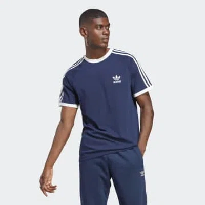 Adidas Originals 3 Stripes T-shirt In Blue