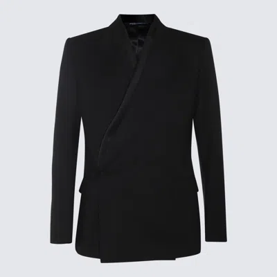 Dolce & Gabbana Black Wool Blazer