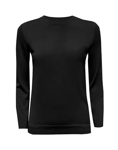 Goes Botanical Wool Knitwear. In Black