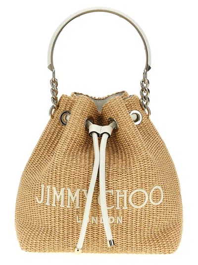 Jimmy Choo Bon Bon Hand Bags Beige