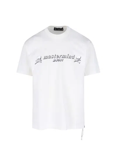 Mastermind Japan Reflective Skull Logo T-shirt In White