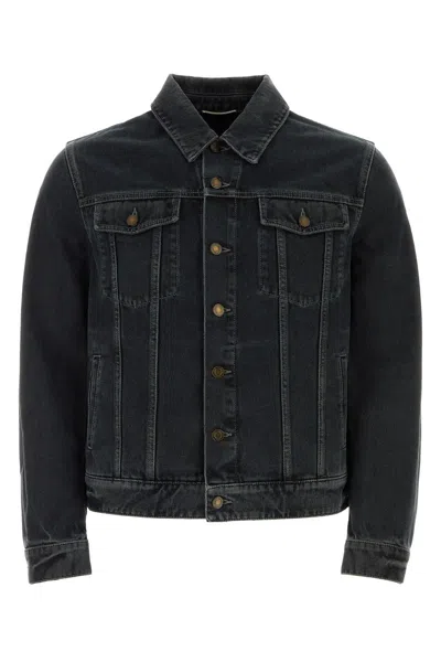 Saint Laurent Denim Jacket In Blue