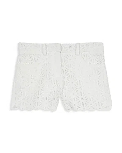 The Kooples Cotton Guipure Shorts In White