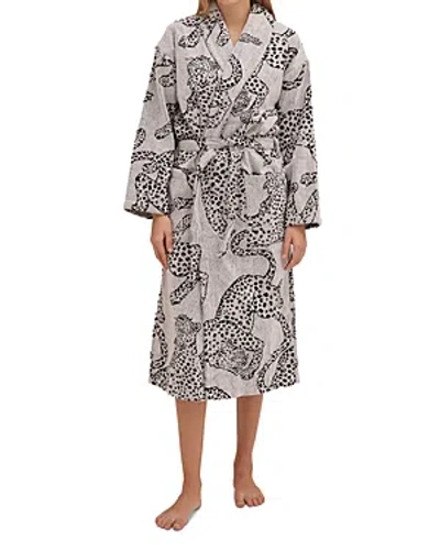 Desmond & Dempsey Jag Towel Dressing Gown In Blue