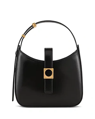 Emporio Armani Brushed-leather Hobo Bag With Strap In Black