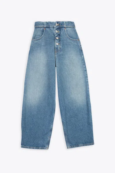 Mm6 Maison Margiela Pantalone 5 Tasche Light Blue Jeans Rihanna In Denim