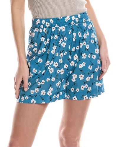 Johnny Was Printed Flounce Short In Blue