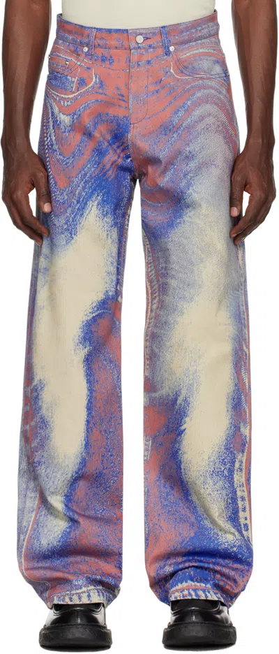 Camperlab Abstract-pattern Jeans In Multicolor