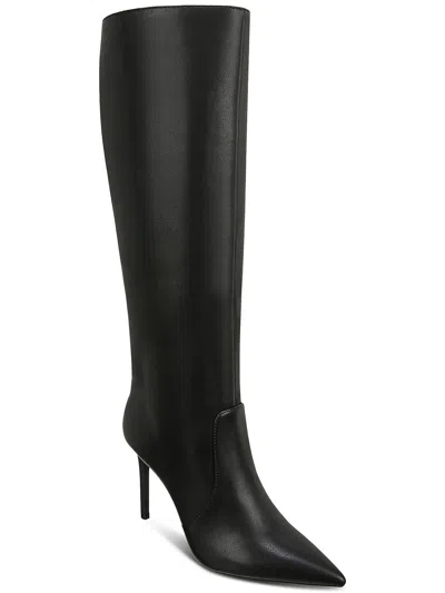 Inc Womens Faux Leather Tall Knee-high Boots In Black