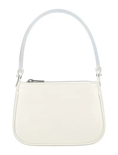 Blumarine Transparent-handle Leather Tote Bag In Butter