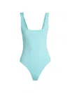 Good American Women's Modern Tank Scuba Bodysuit In Pool