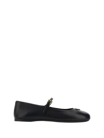 Prada Ballerinas In Nero