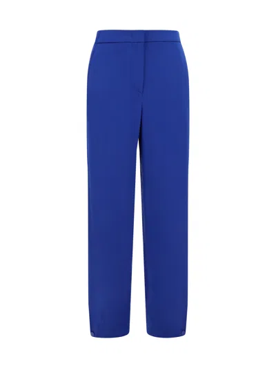 Giorgio Armani Trousers In Mazarine Blue