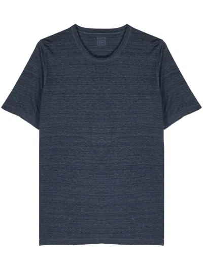 120% Lino T-shirt In Lino In Blue