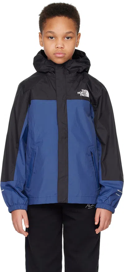 The North Face Kids' Antora Waterproof Rain Jacket In Shady Blue