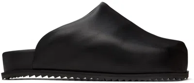 Yume Yume Truck Vegan Leather Slide Sandals In Black Bio Leather