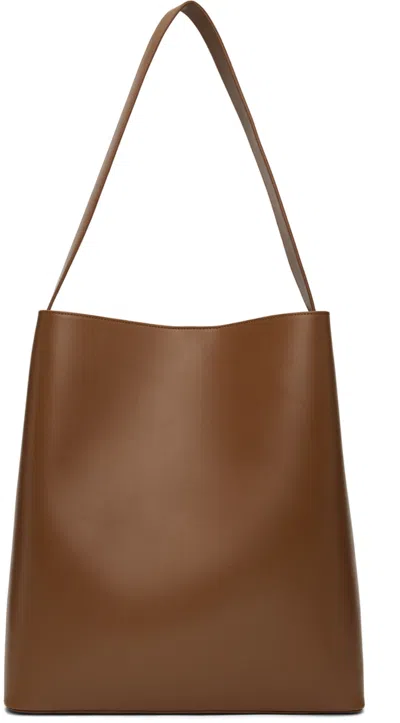 Aesther Ekme Sac Leather Bag In Brunette