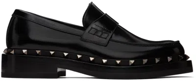 Valentino Garavani Rockstud M-way Loafers In Black