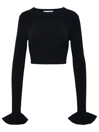 Jw Anderson J.w. Anderson Black Viscose Blend Sweater