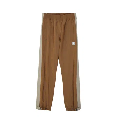 Palm Angels Nylon Pants In Brown