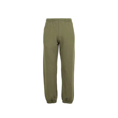 Off-white Cotton Pants In Green