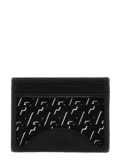 Christian Louboutin Kios Card Holder In White/black