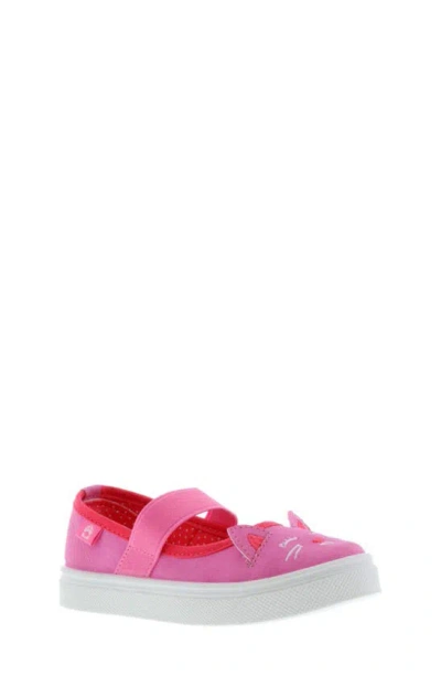 Oomphies Kids' Quinn Polka Dot Sneaker In Pink Cat