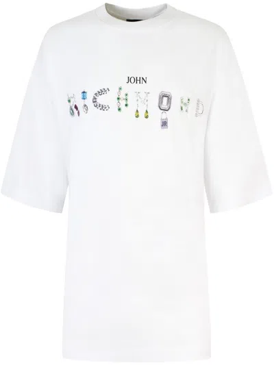 John Richmond White T-shirt With Central Logo