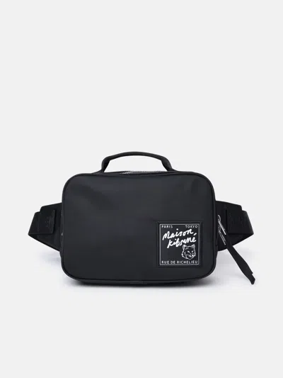 Maison Kitsuné Black Polyamide Fanny Pack