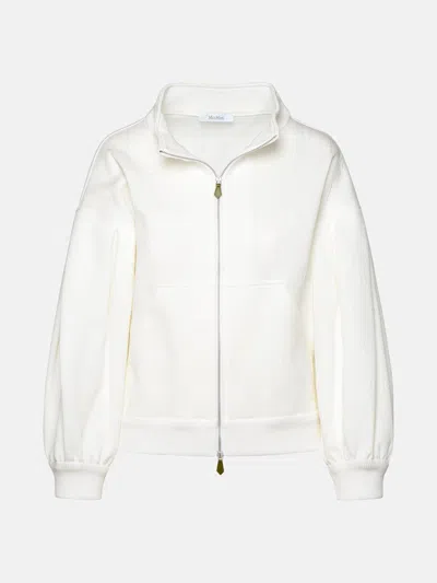 Max Mara Gastone Logo-jacquard Jacket In White