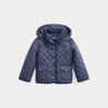 Polo Ralph Lauren Kids' Quilted Water-repellent Barn Jacket In Blue