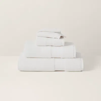 Ralph Lauren Cotton Dawson Towels & Mat In White